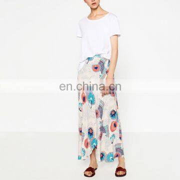 Latest Long Skirt Design Ladies Chiffon Traditional Long Skirt photo-2