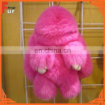 For Bags Rex Rabbit Fur Keychain