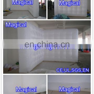 temporary indoor cube inflatable air wall partitions