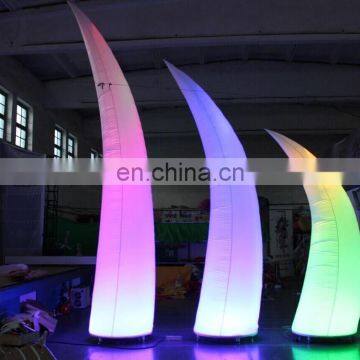 a Full color printing inflatable pillar with LED lights