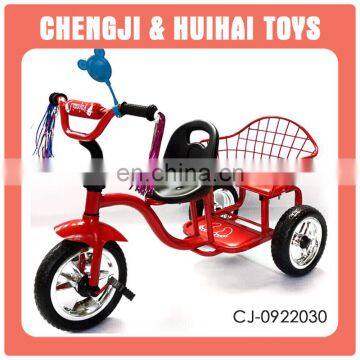 Children ride on car toy funny kids tricycle with back seat