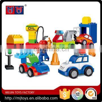 Funny series educational toys for kids 2016 newest car story building block set