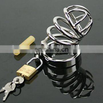 sexy bondage stainless steel penis lock