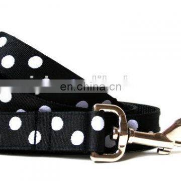 New Arrivel Black Polka Dot Nylon Dog Leash photo-5