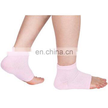 Soft Ventilate Gel Heel Socks Open Toe Socks for Dry Hard Cracked Skin Moisturizing Day Night Care Skin