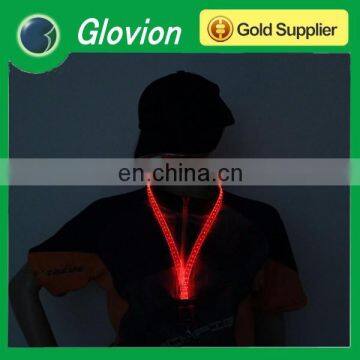 NEW arrival led flashing lanyards promotional led lanyards custom key lanyards