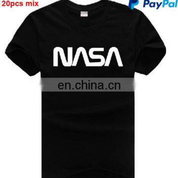 High quality 100% Cotton EU/US big size Custom Screen Printing T Shirt