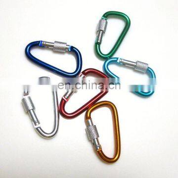 Custom d shape carabiner with keychain bulk