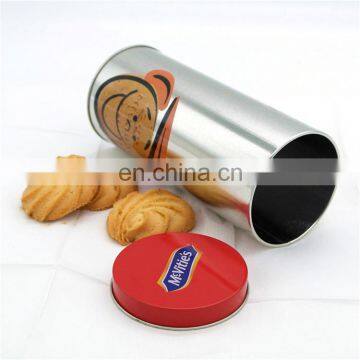 Hot Sale Round Biscuit Metal Tin Boxes Packaging Cookies With Lid photo-3