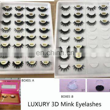 D002 New Fashion Luxury 3D Volume Real Mink Fur Eyelash 100% Real Mink Fur Eye Lashes photo-6