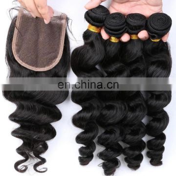 Freya Hair human hair extension weft loose wave virgin brazilian human hair weft