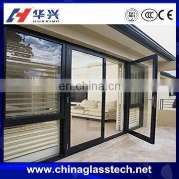 Tempered Glass Interior Double Swing Door Manufacturer