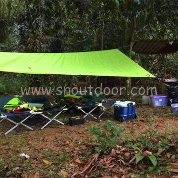 Camping Shelter Lightweight Waterproof 4X3M Green Anti-UV Camping Tarp