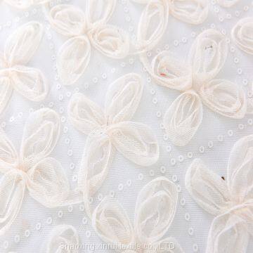 India Stock Beaded Lace Sequin Dance Dress Mesh Fabric photo-2