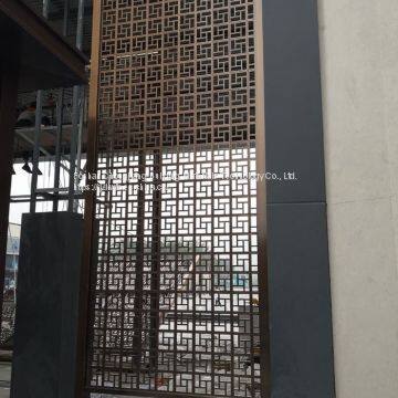 Aluminium Window Grill For Villa / Billboard / Hotel Aluminum Grill Window