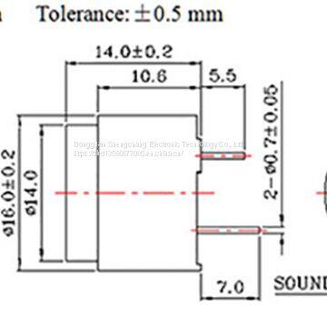 Electromagnetic Passive Buzzer Sc1614 photo-2