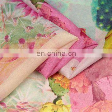 Manufacturer Wholesales 75D*75D High Quality Printed Chiffon Fabric for Dresses photo-4