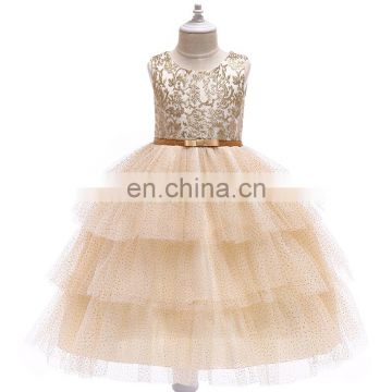 Netting layered dress for children Christmas princess dresses full dress