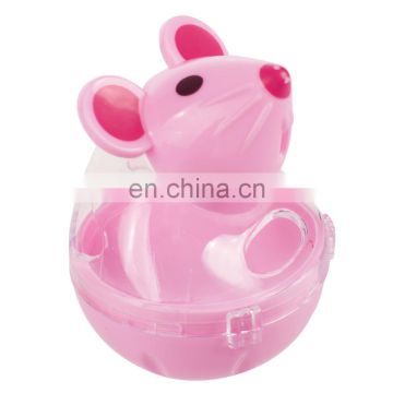 Wholesale Manufactory Storage Portable Plastic Automatic Mouse Shape Pet Dog Cat Food Bowl Feeder