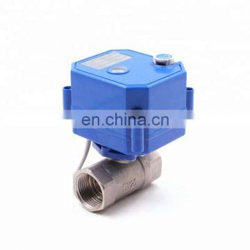 CWX-25S manual electric avtuator ball valve motorized 12 volt water valve made in China