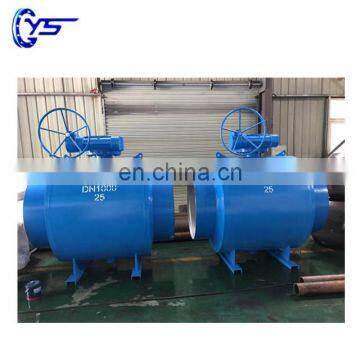 High Pressure Worm Gear Fully Welded Ball Valve Made in China photo-3