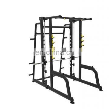 Commercial gym equipment multi functional rack Smith with squat rack 2 in 1 dual functional rack