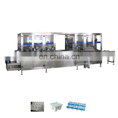 Automatic Plastic Yogurt Cup Filling And Sealing Machine Yoghurt