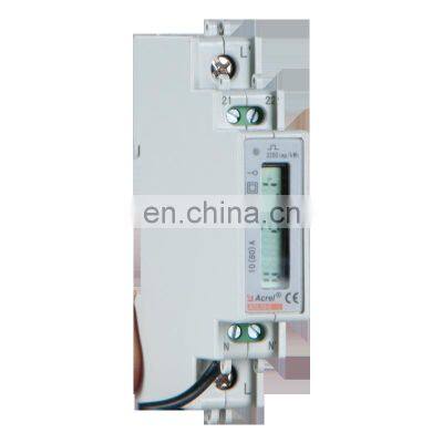 Acrel  10(60)A single phase kwh meter 1 module device  ADL10-E/C Din rail KWH Watt hour energy meter with RS485 MODBUS-RTU