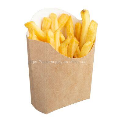 Recycled paperboard disposable kraft chip scoop for festivals, cinemas and theatres