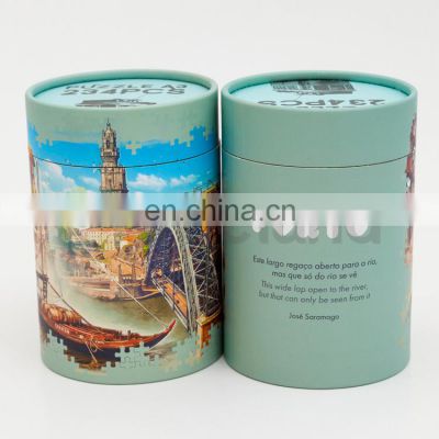 Custom Print cardboard box Loose Leaf Tea Packaging Kraft Paper Tube