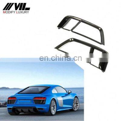 R8 Carbon Fiber Rear Bumper Air Vents for Audi R8 V10 2-Door 2016-2018