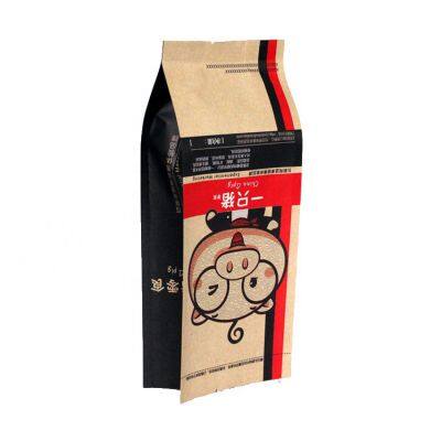 Moisture Proof Paper Heat Seal Packaging Food Laminated Side Gusset Plastic Bag