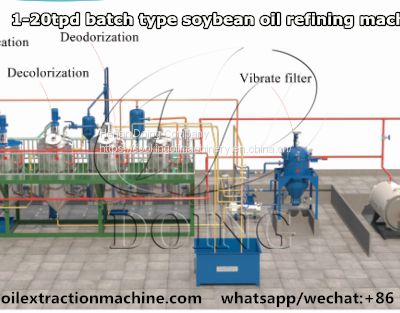 High quality soybean oil refining plant soybean oil sunflower oil refining machine