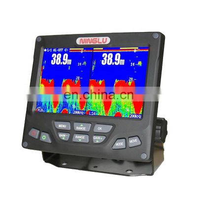 Marine echo sounder DS207 depth radio marine electronics ship boat navigation communication 7 inch LCD dual 200W transducer