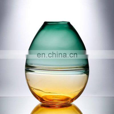 Modern Simple Glass Transparent Vase Artificially Crystal Flower For Home Decoration photo-3