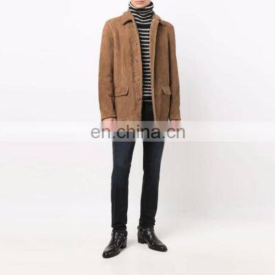 Wholesales Custom Logo Men's Jacket Fashion Xs-4xl Suede and Fleece Slim Jacket Men Jacket photo-5