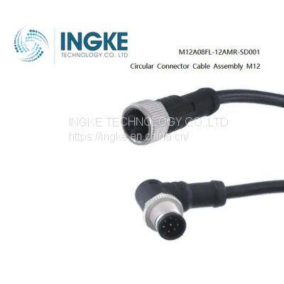 INGKE,M12A08FL-12AMR-SD001,Cable Assembly M12,Sensor Cables / Actuator Cables,8Position