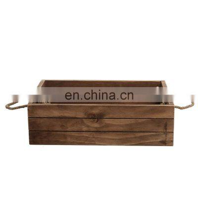Customized Wine Beer Fruit Decor Storage Wooden Crate Box photo-4