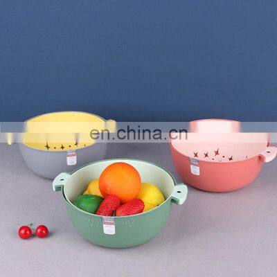 New 2021 Food Grade Easy Fruit Vegetable Round Multifunction Plastic Kitchen Sink Drain Basket photo-2