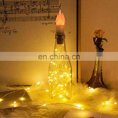 Flame Cork Bottle Lights LED Lights decoration String Light with Changing Color