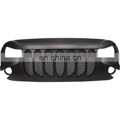 black ABS front grill for jeep JK for wrangler 2007-2017 car accessories