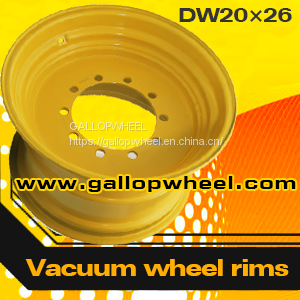 Steel Agricultural vacuum wheel rims DW20X26 for 23.1-26 tires