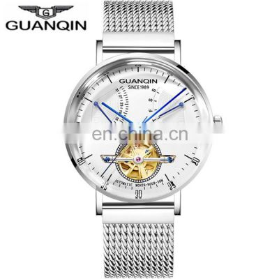 High Quality GUANQIN GJ16113 Men Automatic Mechanical Can Custom Thin Dia Diameter Analog Display Wrist Watches