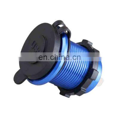 Car and Motorcycle Dual Usb Modified Car Charger Aluminum Alloy Car Mobile Phone Fast Charger With USB Socket photo-3