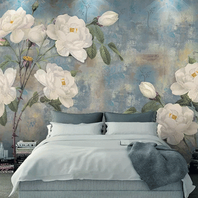 China Manufacturer Flower Designs Custom Size 3D 5D Wallpaper For Home Decoration Mural Wall Paper Drop Ship photo-4