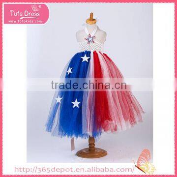 Light Gauze varicolored pleated light dress fluffy voile girl's dress children frocks designs