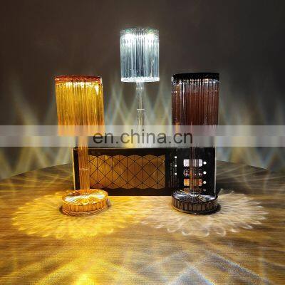 Glass Table Lamp Wedding Modern Nordic Hotel Bedside Light Room Art LED Desk Lamp