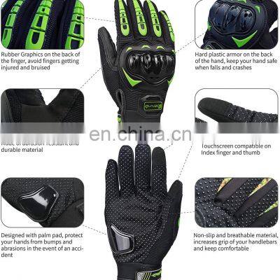 Touchscreen Motorcycle Full Finger Bicycle Bike Riding Racing Gloves for Men Women photo-3