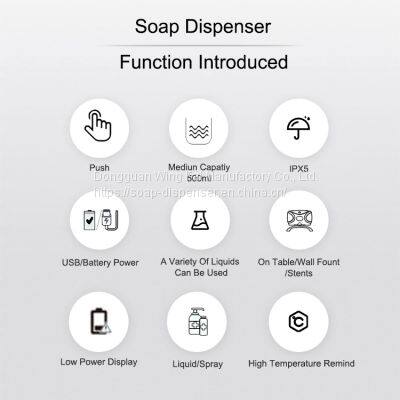 500ml High-quality Liquid Spray Alcohol Gel Wall Mounted Manual Soap Dispenser For Public Places photo-3