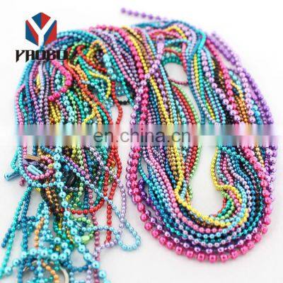 Fashion High Quality Metal Promotional Colorfully Ball Chain photo-2